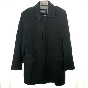 BANANA REPUBLIC Black Wool Cashmere Mid Length Coat